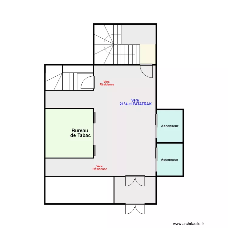 RDC 2134 NOV 2025. Plan de 9 pièces et 33 m²