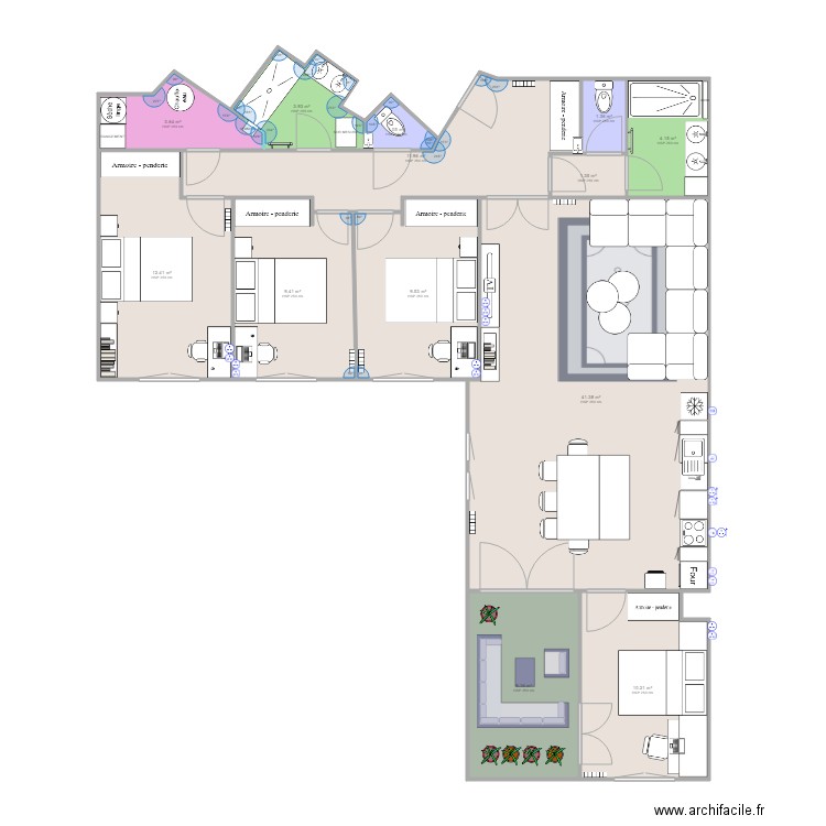 ARGENTEUIL S&A. Plan de 0 pièce et 0 m2