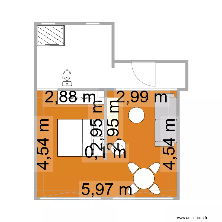 PLAN 1. Plan de 1  et 27 m²