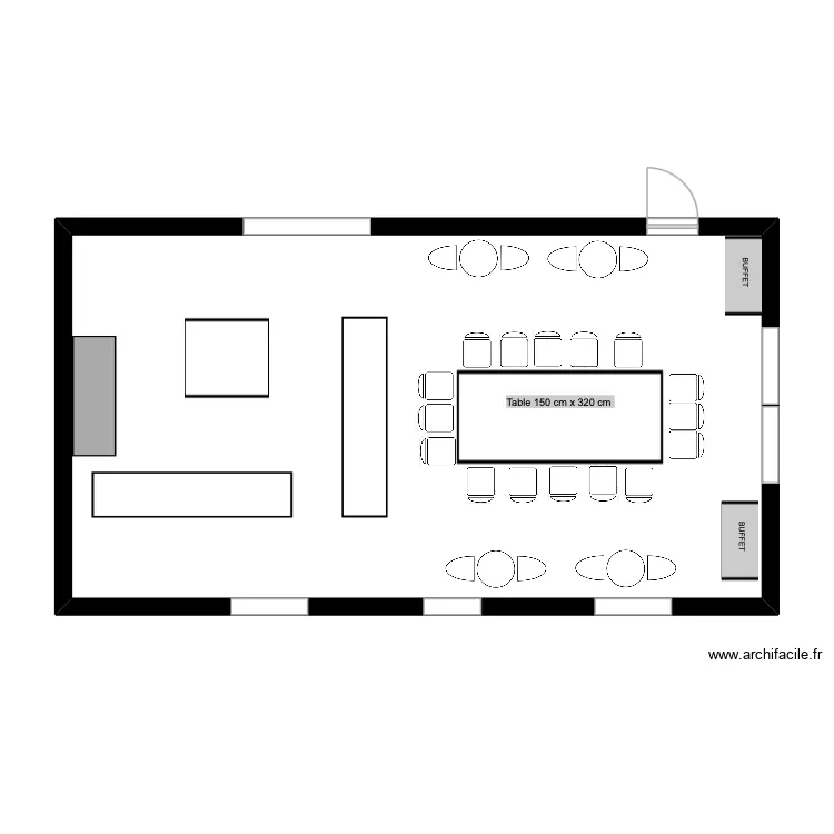 cuisine Marssac. Plan de 1 pièce et 63 m²