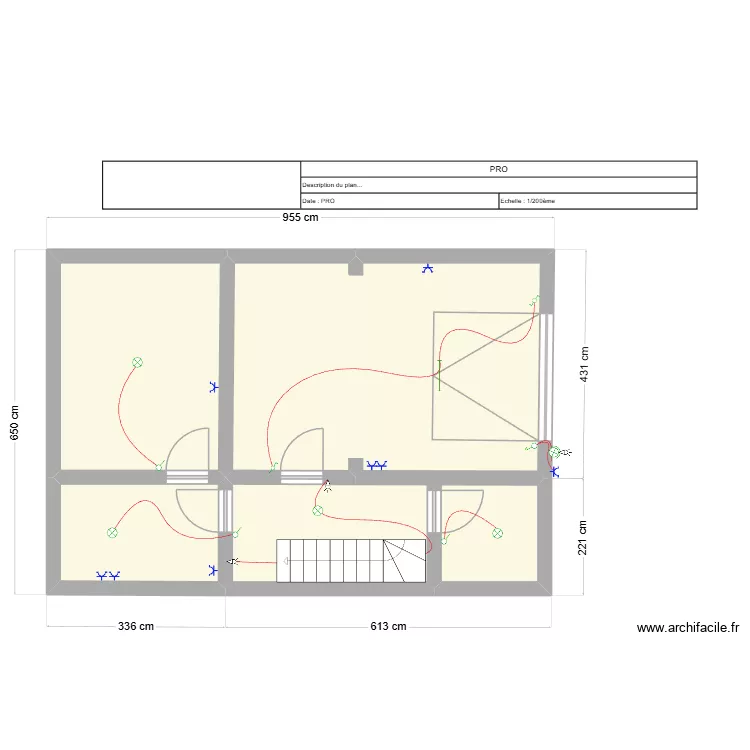 PH SOUS-SOL. Plan de 4  et 50 m²