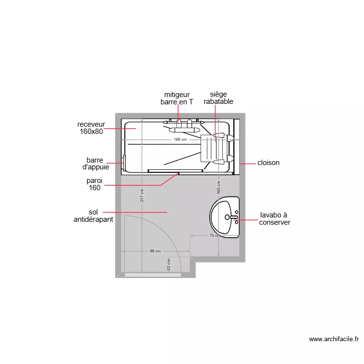 BERTRAND. Plan de 1 et 3 m² BERTRAND. Plan de 1 et 3 m²