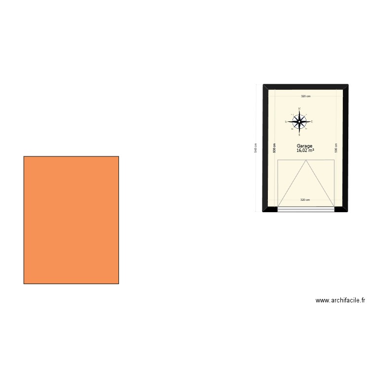 garage . Plan de 0 pièce et 0 m2