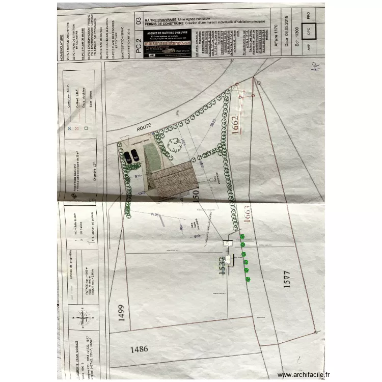 PLAN DE MASSE SITUATION. Plan de 2 pièces et 15 m²