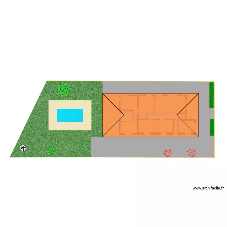 Maison Orthez v7. Plan de 4  et 121 m²
