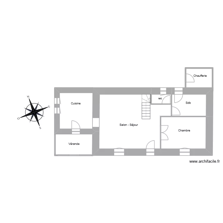 dagbert rdc. Plan de 4 Pièces et 53 m² dagbert rdc. Plan de 4 Pièces et 53 m²