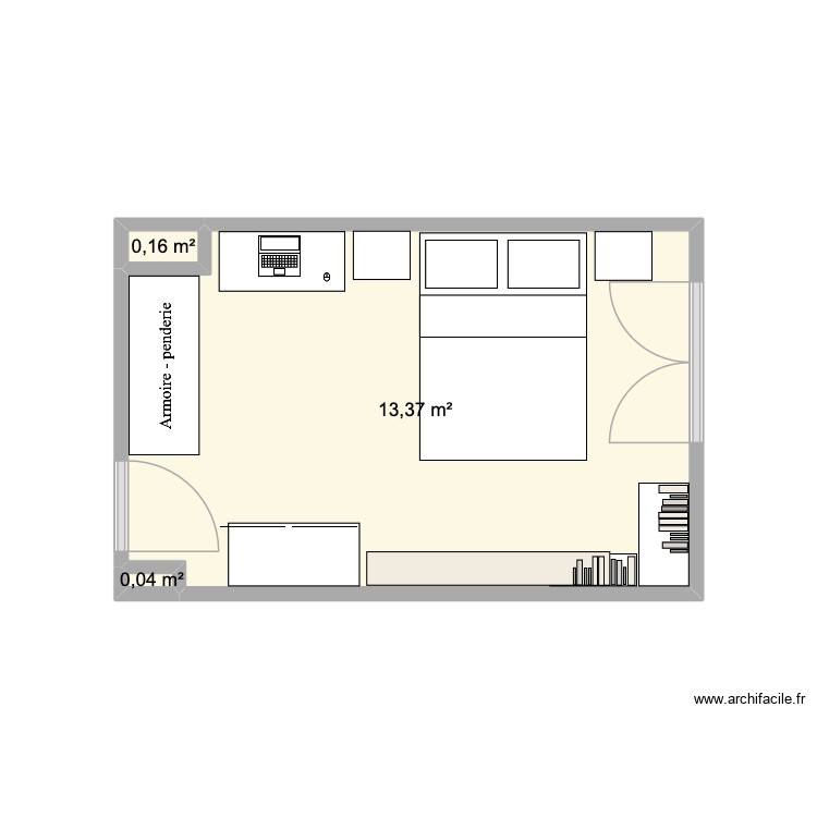 chambre 1. Plan de 0 pièce et 0 m2