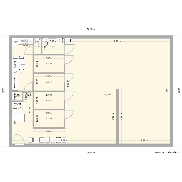 Koc sportif. Plan de 0 pièce et 0 m2