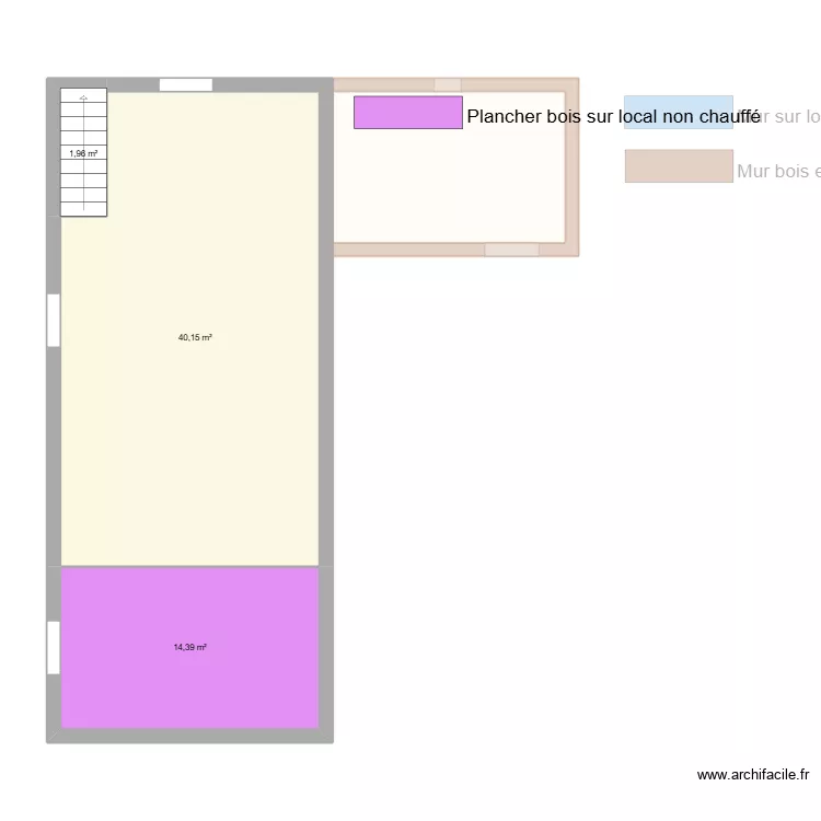 genitoni gouhenans. Plan de 4  et 111 m²