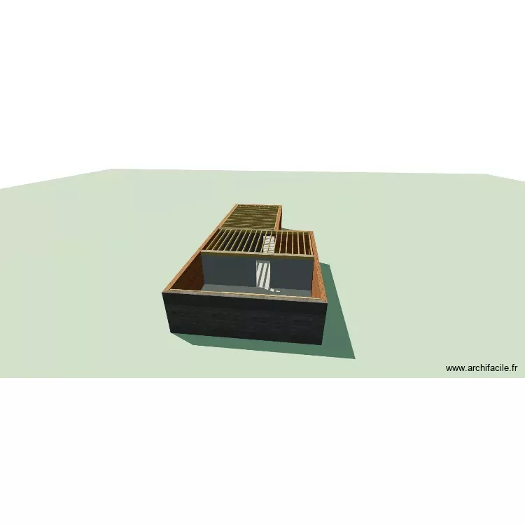 solivage. Plan de 1 Pièce et 99 m²