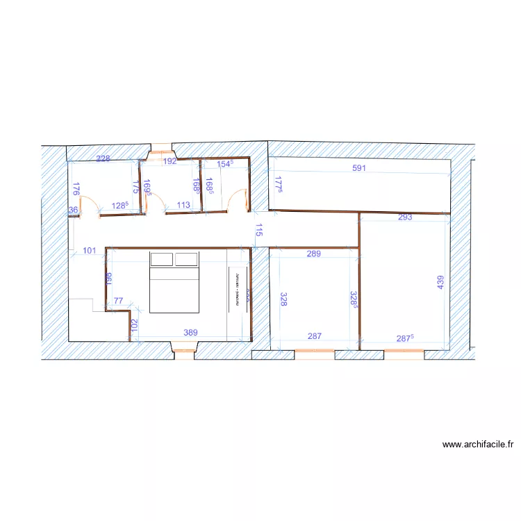 etage 1appart a partager. Plan de etage 1appart a partager. Plan de