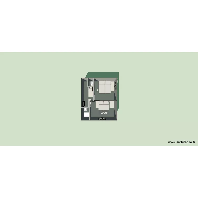 R+1. Plan de 5 Pièces et 26 m² R+1. Plan de 5 Pièces et 26 m²