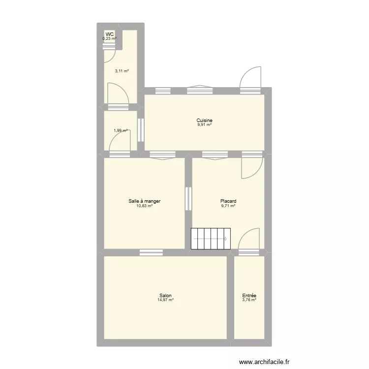 Maison Le Quesnoy. Plan de 8 et 55 m² Maison Le Quesnoy. Plan de 8 et 55 m²