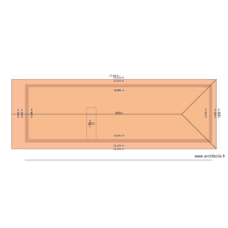 Plan_Renov_Chamblac2. Plan de 15 pièces et 213 m2