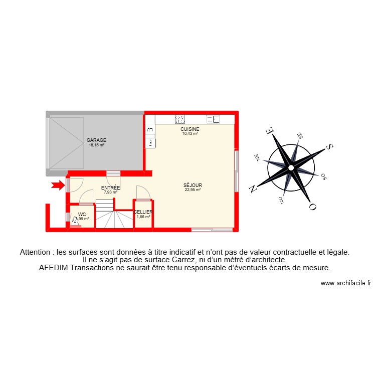 BI18774 -. Plan de 17 pièces et 135 m2