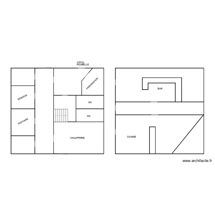 Costa Nova. Plan de 11  et 65 m²