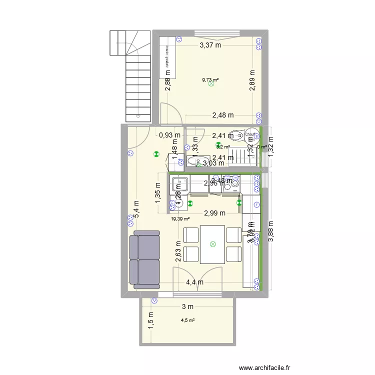 ESCALA 4.0. Plan de 5 Pièces et 37 m² ESCALA 4.0. Plan de 5 Pièces et 37 m²