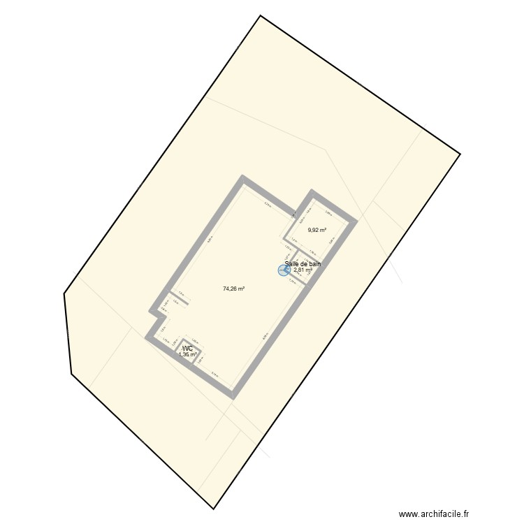 GARCHES 1. Plan de 13 pièces et 176 m2