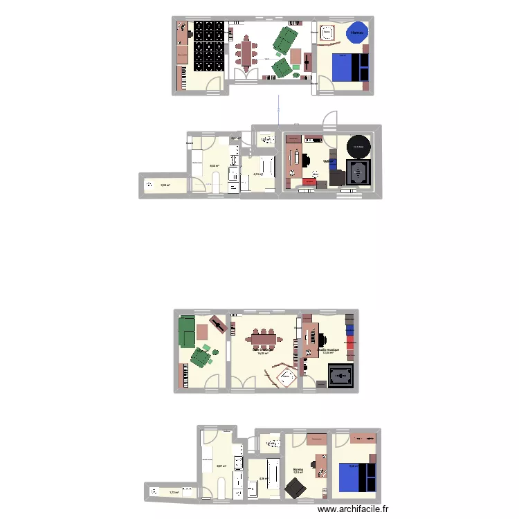 Appartement Bon 2. Plan de 18  et 148 m²