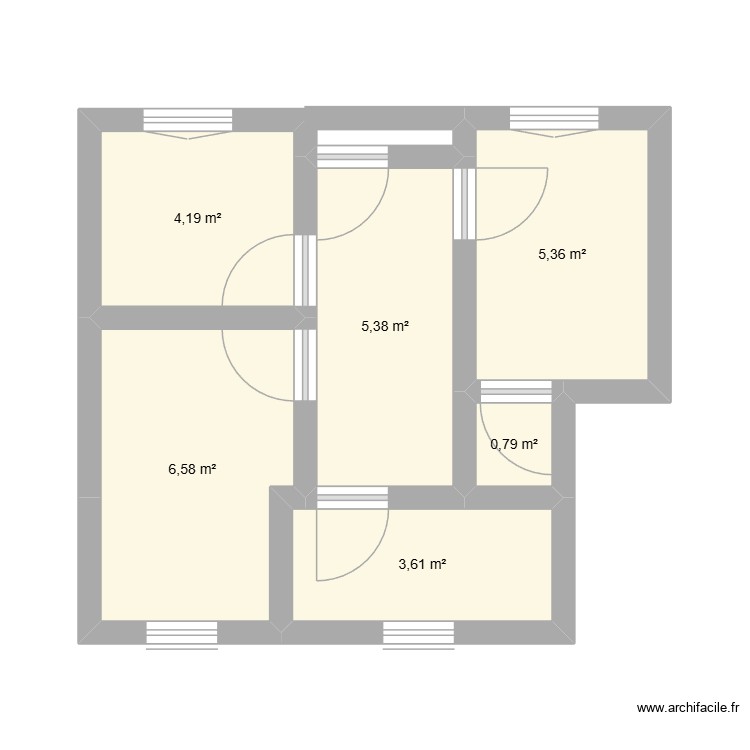 mon haut. Plan de 0 pièce et 0 m2