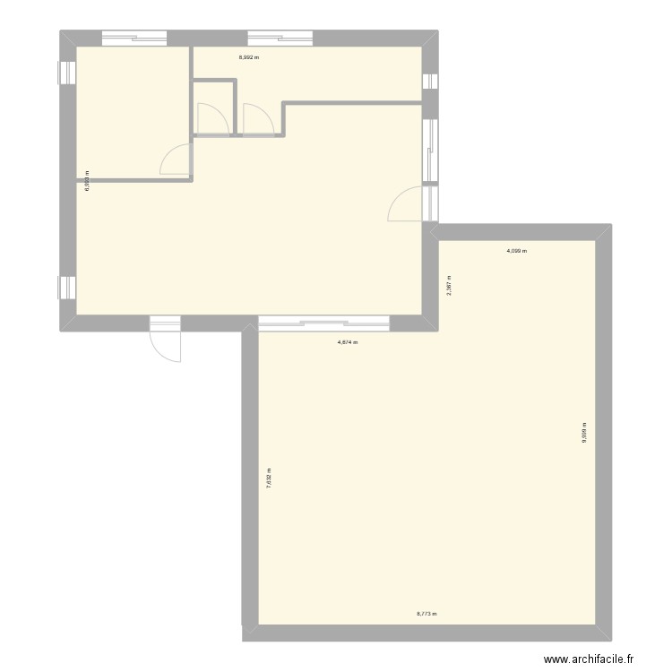 maison médé avec étage agrandissement. Plan de 8 pièces et 202 m2