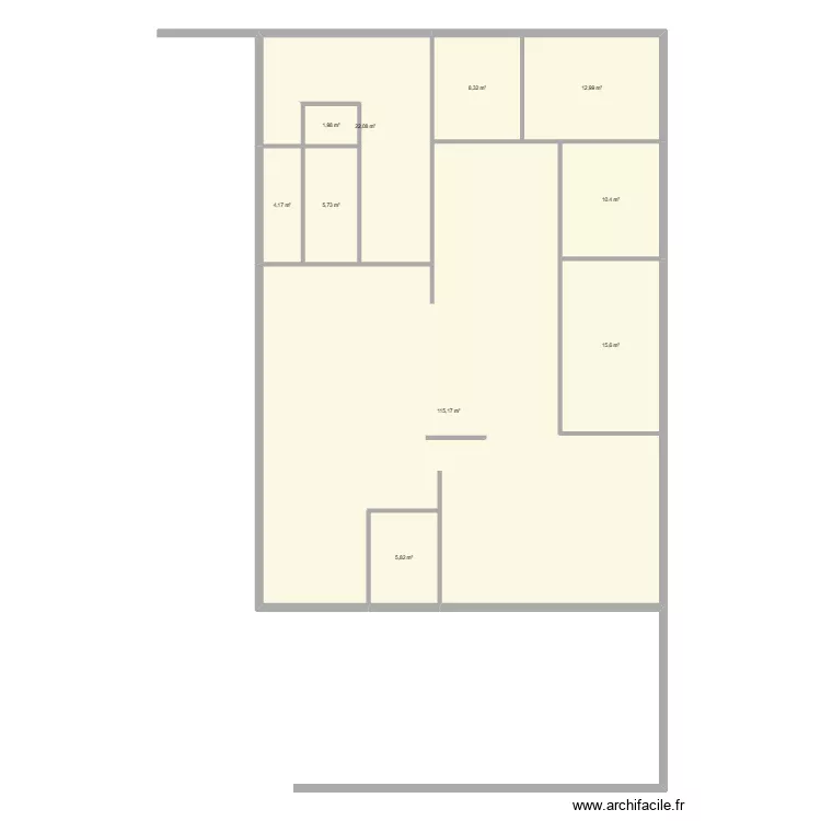 ATELIER. Plan de 10  et 202 m²