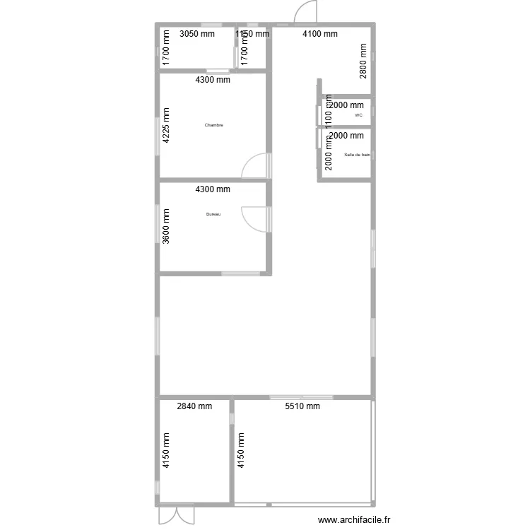 Husna GB. Plan de 9  et 155 m²