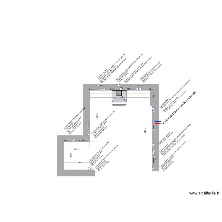 plan cuisine Orcières. Plan de 0 pièce et 0 m2