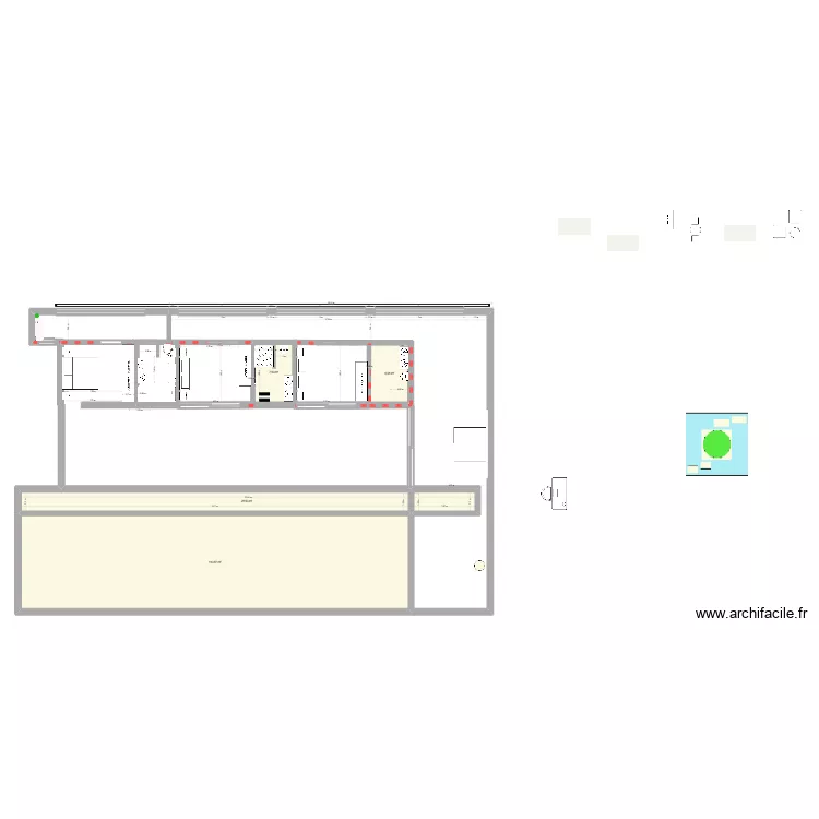 Master. Plan de 4  et 156 m²