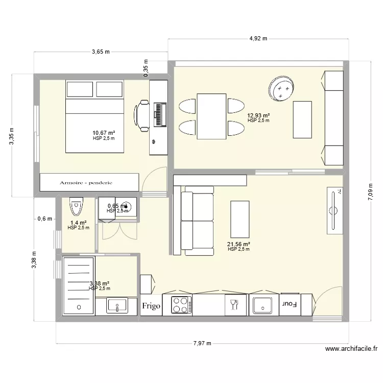 apt la Saline propo 9. Plan de 