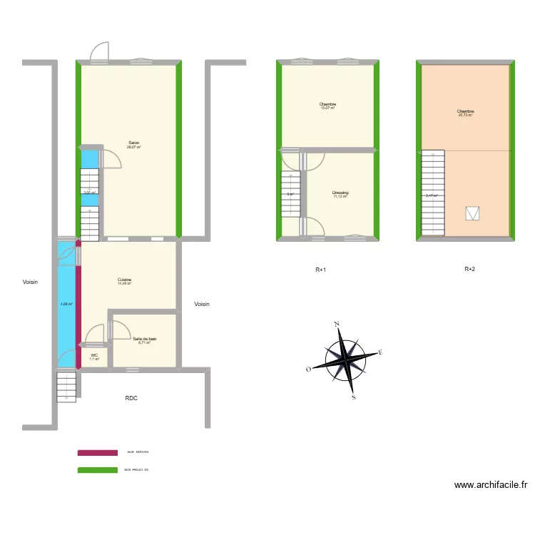 LACHAAB aps2. Plan de 11 Pièces et 117 m² LACHAAB aps2. Plan de 11 Pièces et 117 m²