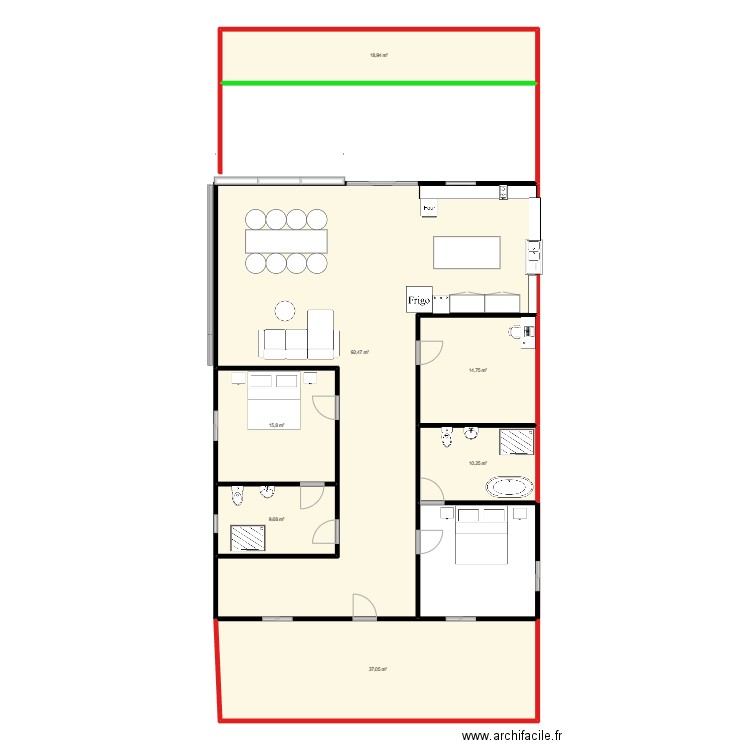 Will Kung House NEW 08/2025. Plan de 7 pièces et 199 m2