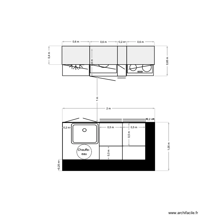 Jasmine cuisine Vue Haut. Plan de 
