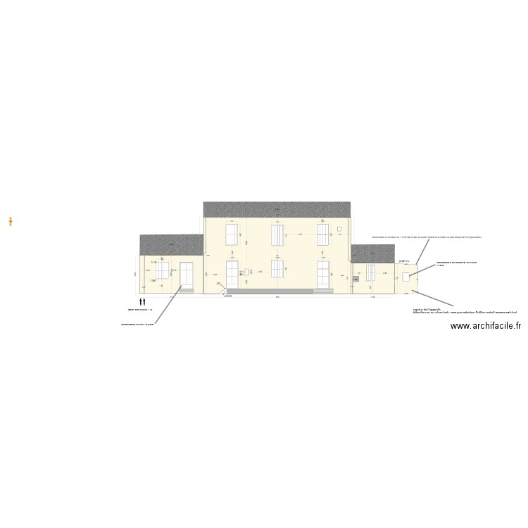 SOUDAN FACADE SUD PROJET 2. Plan de 0 pièce et 0 m2