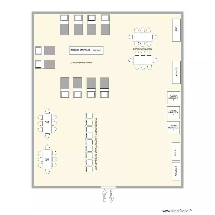 HALLE. Plan de 
