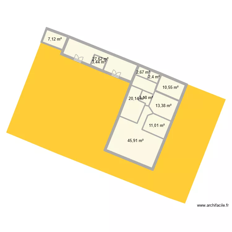 Plan Maison V6. Plan de 11  et 147 m²