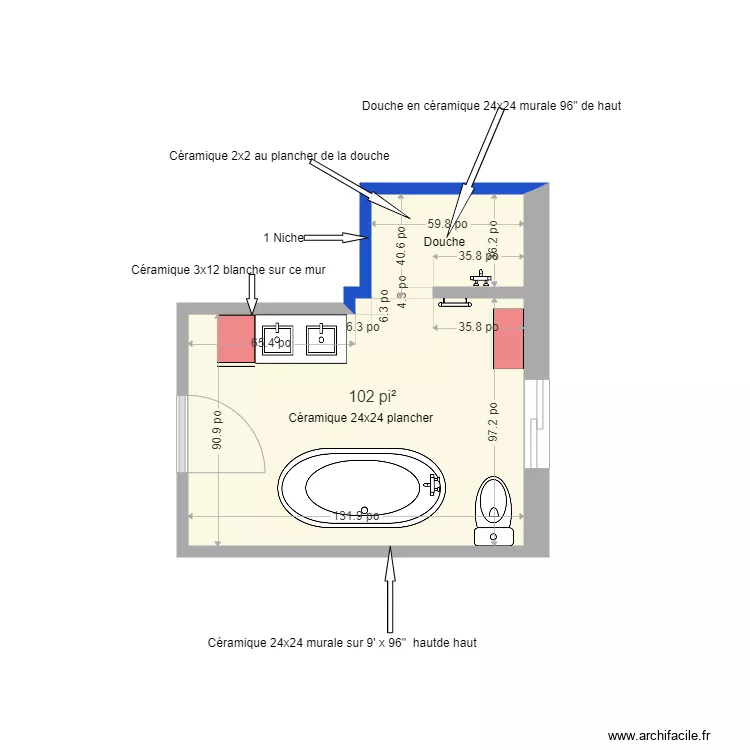 SDB 711 2026 3. Plan de 1  et 9 m²