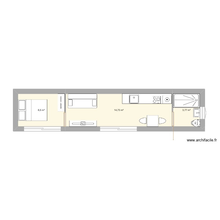 Plan – Studio container – Par Kasis ️ | ArchiFacile