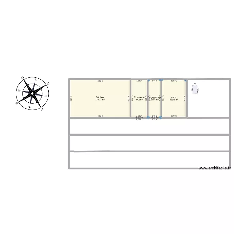 Projet ferme. Plan de 