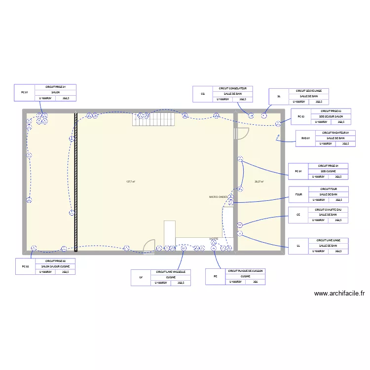 CAMILLE N0 PC. Plan de 2  et 167 m²