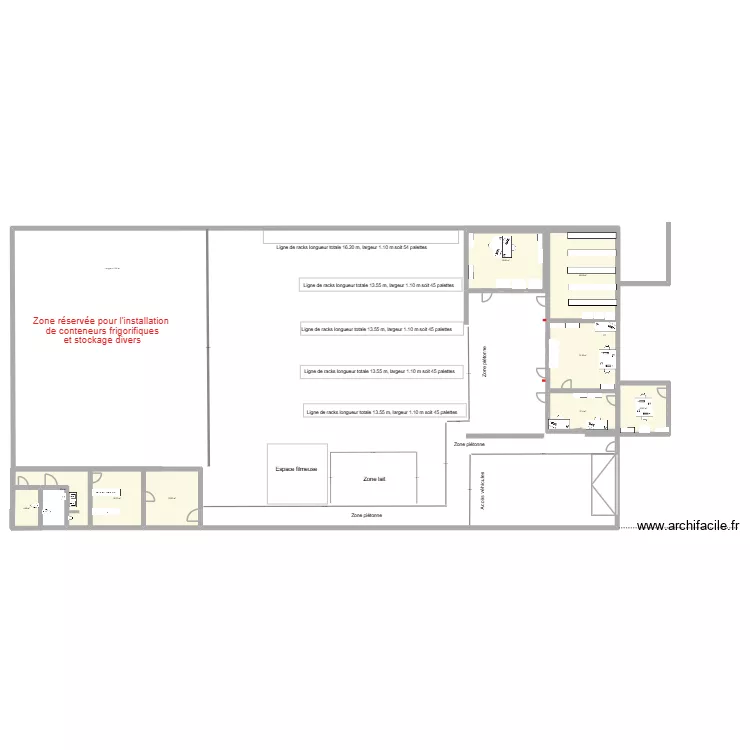 Etude 1 voltaire CONTAINER 2-1. Plan de 9  et 195 m²