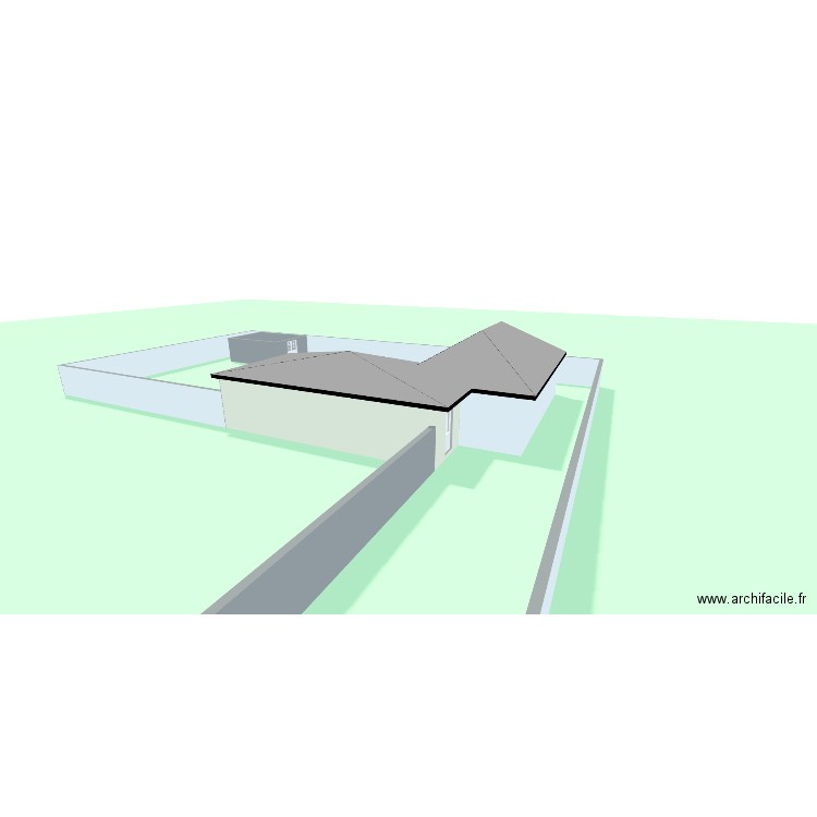 Bihorel jeje . Plan de 4 pièces et 168 m2
