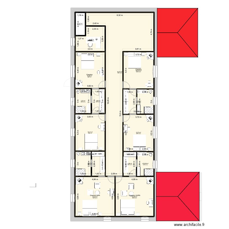 youx 2.1. Plan de 29 pièces et 508 m2