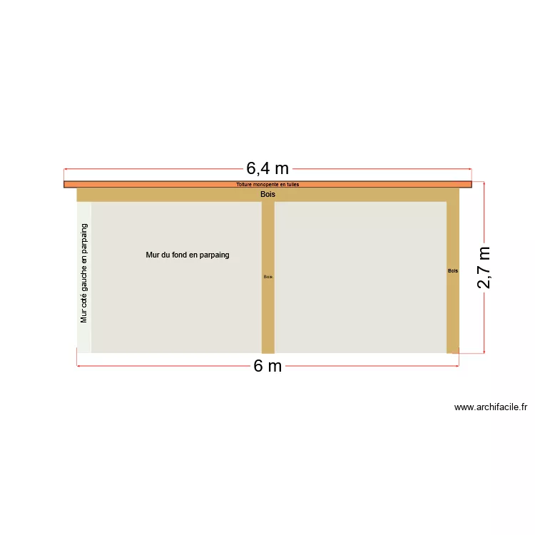 DCP4 Plan de facade et toiture. Plan de 