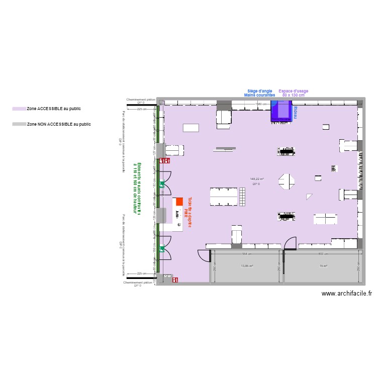 PADD CHOLET APRES TRAVAUX. Plan de 25 pièces et 255 m2