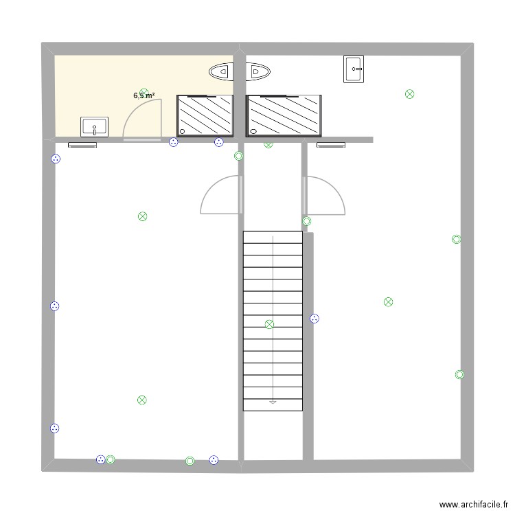 pedro 2. Plan de 1 pièce et 7 m2