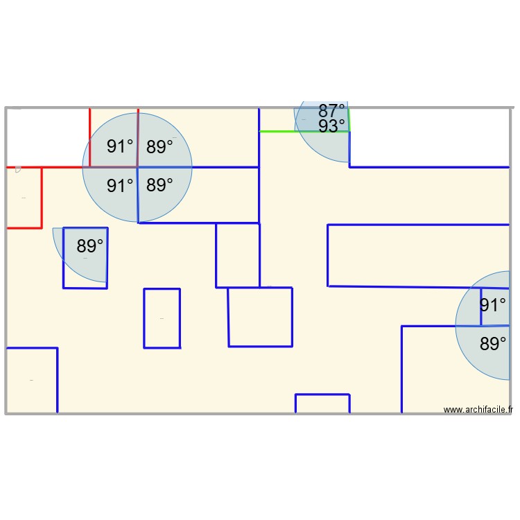 atelier Th1. Plan de 7 pièces et -375 m2