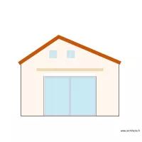 Façade arrière actuelle & projetée