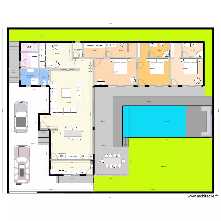 Villa 5 V8. Plan de 0 pièce et 0 m2