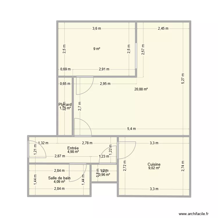rochette. Plan de 7 et 51 m² rochette. Plan de 7 et 51 m²